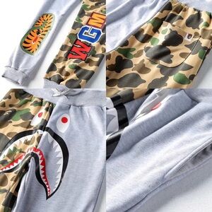 Camo Sweatpants Unisex Casual Sports Pants Fashion Jogger Shorts Medium